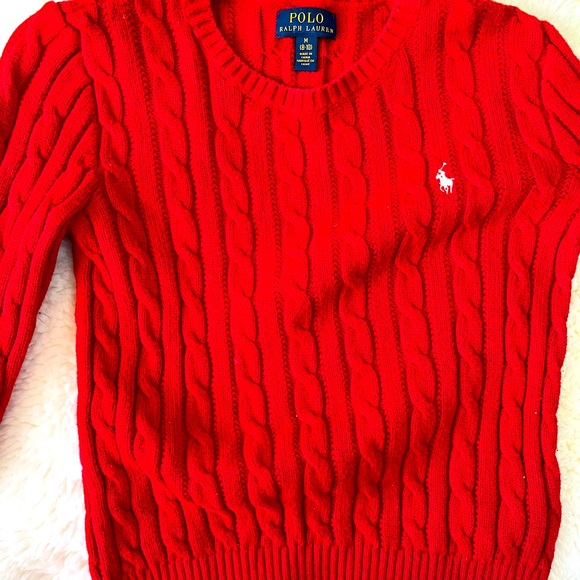 Ralph Lauren Polo Cable-Knit Cotton Sweater Girls - Picture 3 of 3